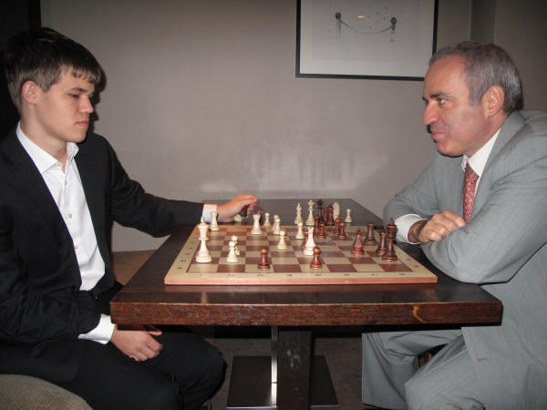 carlsen-kasparov-training-session